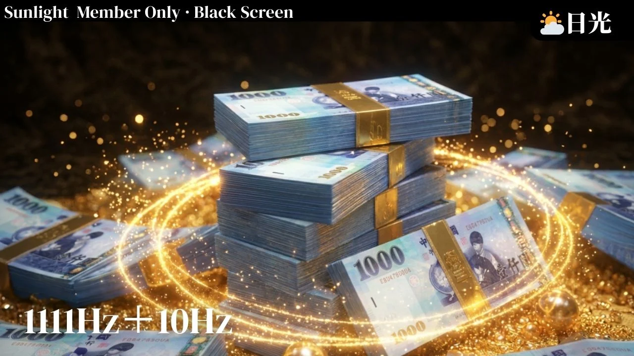 日光會員音樂:財富豐盛:財富源源不絕湧入1111Hz+10Hz |輕快旋律、聚寶盆