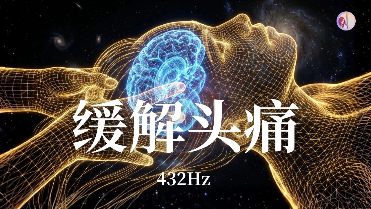 深度放鬆緩解頭痛／頭疼／頭暈，432HZ冥想音樂、睡眠音樂3HR